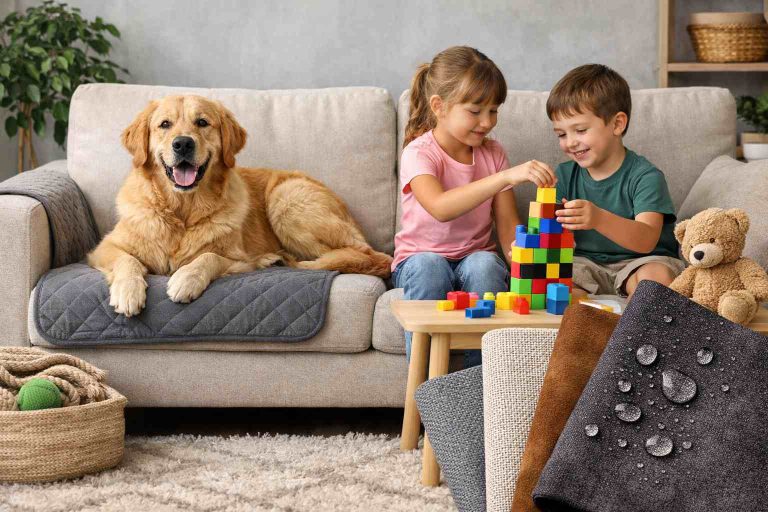 Qual o Melhor Tecido para Sofá? Guia Completo para Pets, Crianças e Durabilidade